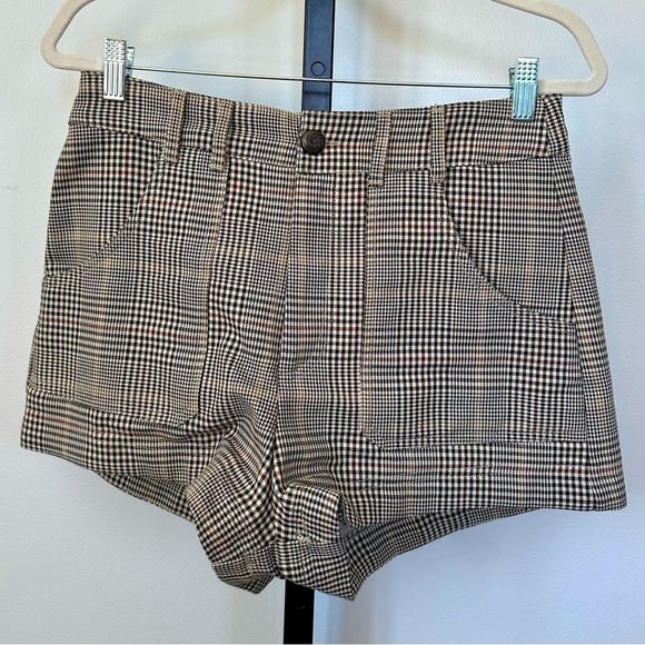 Zara Women Plaid Shorts with pockets Size M - Picture 6 of 12